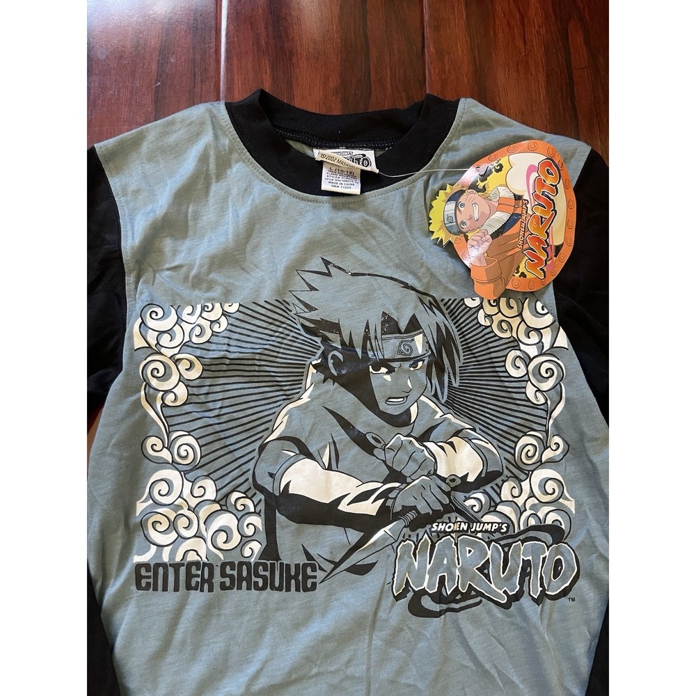 Naruto Kid's Clothing Pajamas Deadstock Vintage Y2K 2002 Lot Of 4 3 Tops 1 Pants - Picture 3 of 16